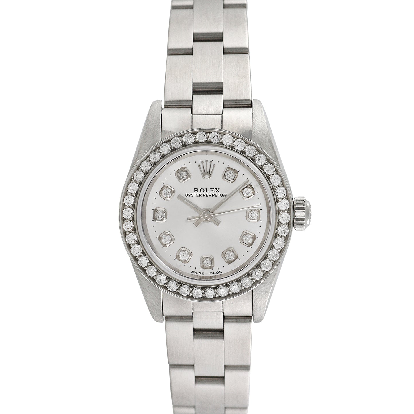 Rolex Womens Stainless Steel Oyster Perpetual 25mm