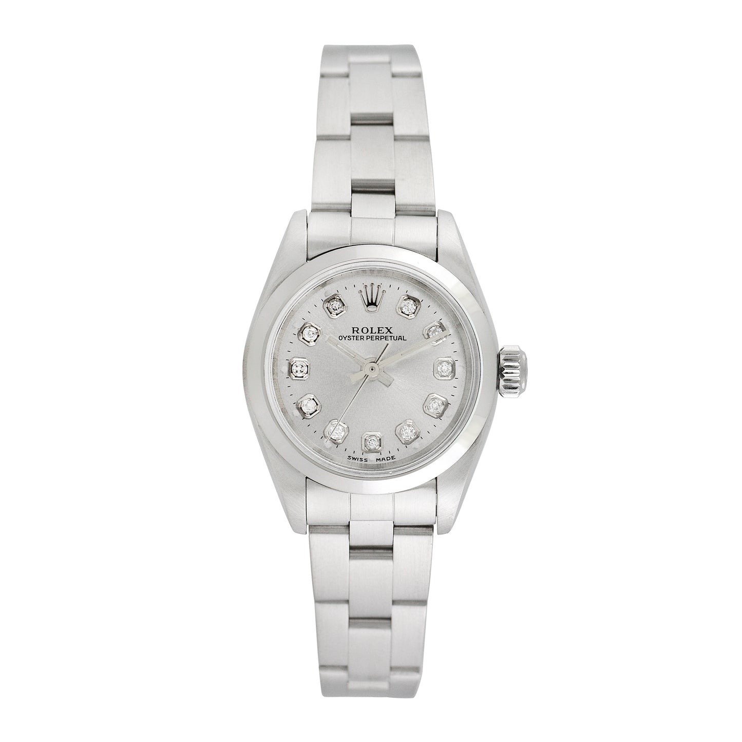 Rolex Womens Stainless Steel Oyster Perpetual 25mm