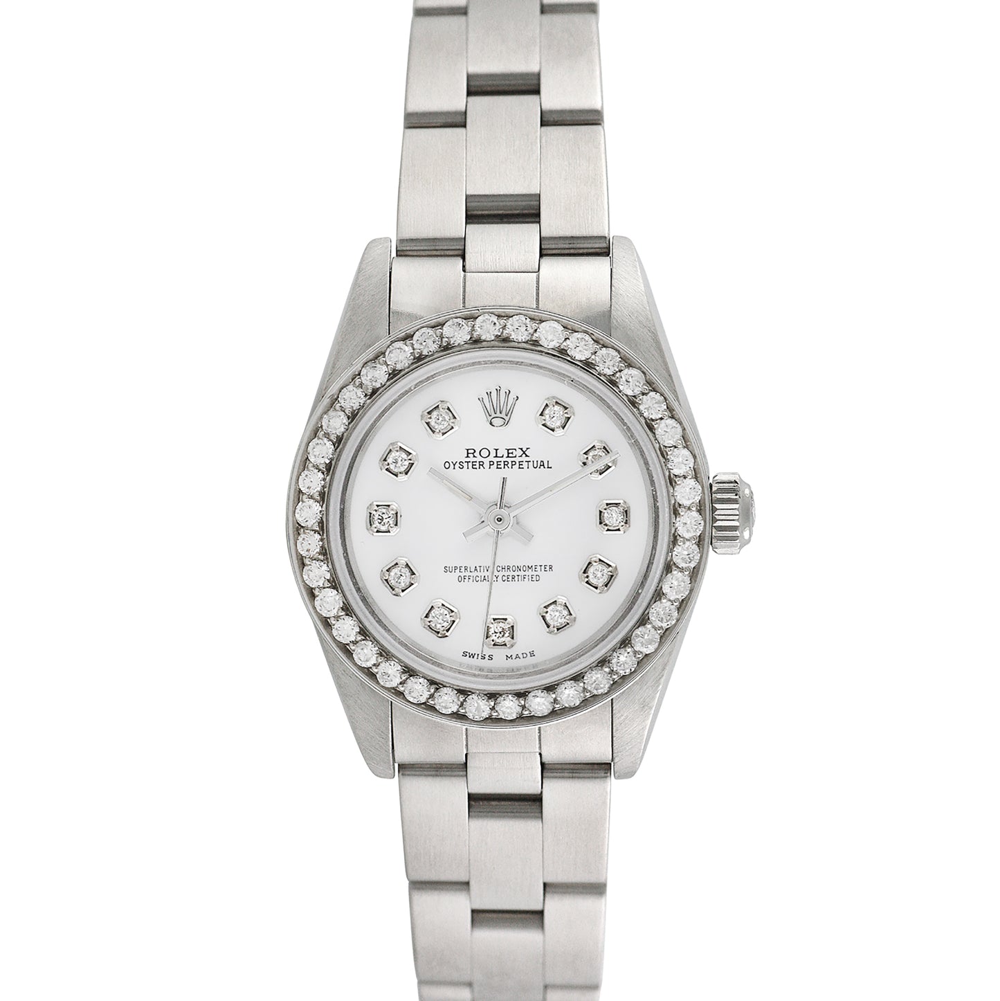 Rolex Womens Stainless Steel Oyster Perpetual 25mm