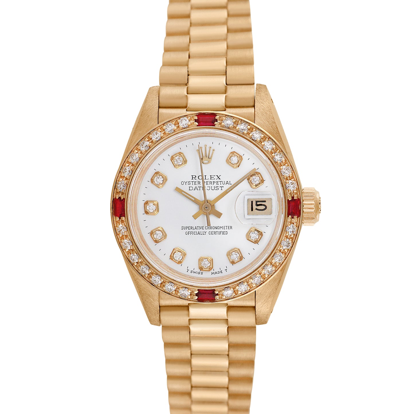 Rolex Womens 18K Yellow Gold President 26mm