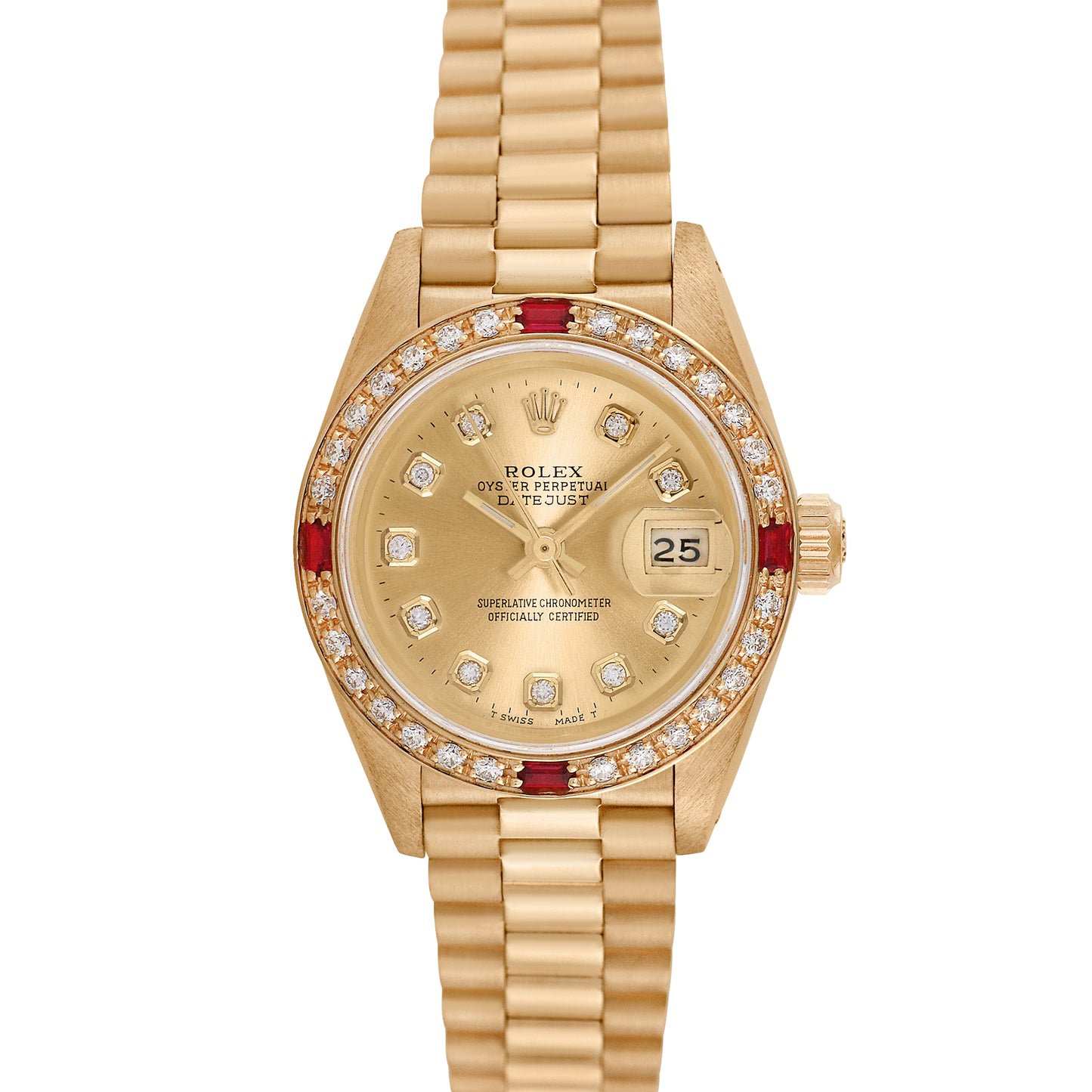 Rolex Womens 18K Yellow Gold President 26mm