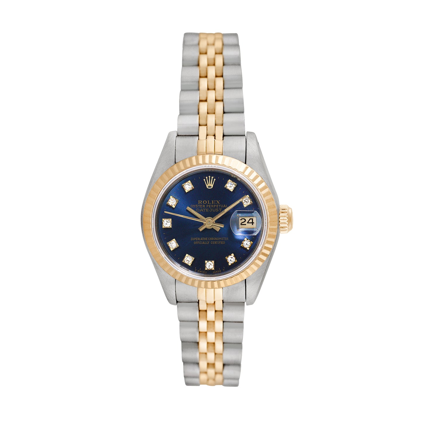 Rolex Ladies Two-tone Datejust with Factory diamonds