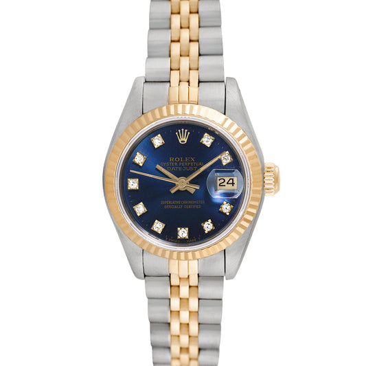 Rolex Ladies Two-tone Datejust with Factory diamonds