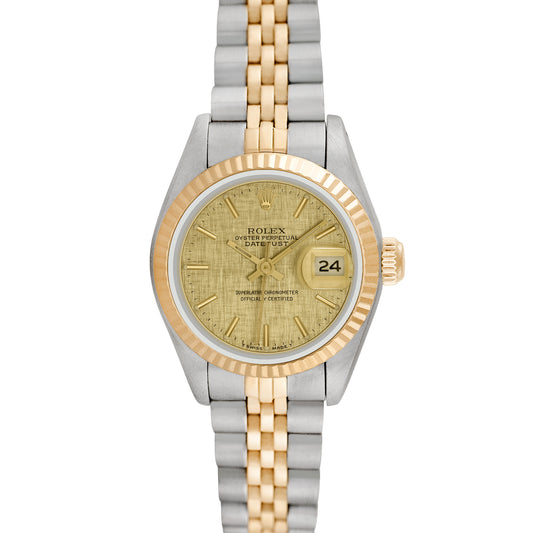 Rolex Womens Stainless Steel Datejust with factory diamonds 26mm