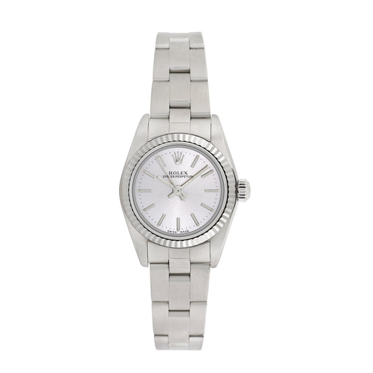 Rolex Womens Stainless Steel Oyster Perpetual  25mm