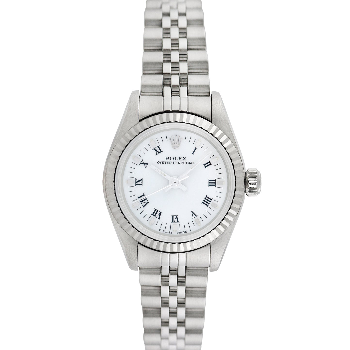 Rolex Womens Stainless Steel Oyster Perpetual 25mm