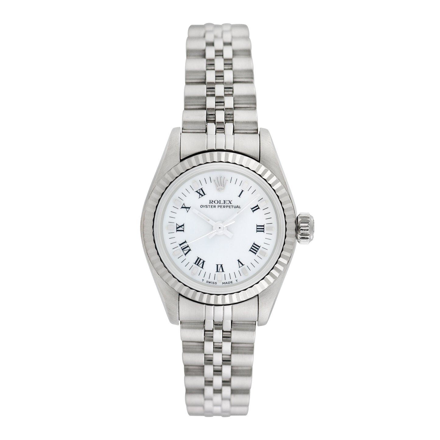 Rolex Womens Stainless Steel Oyster Perpetual 25mm