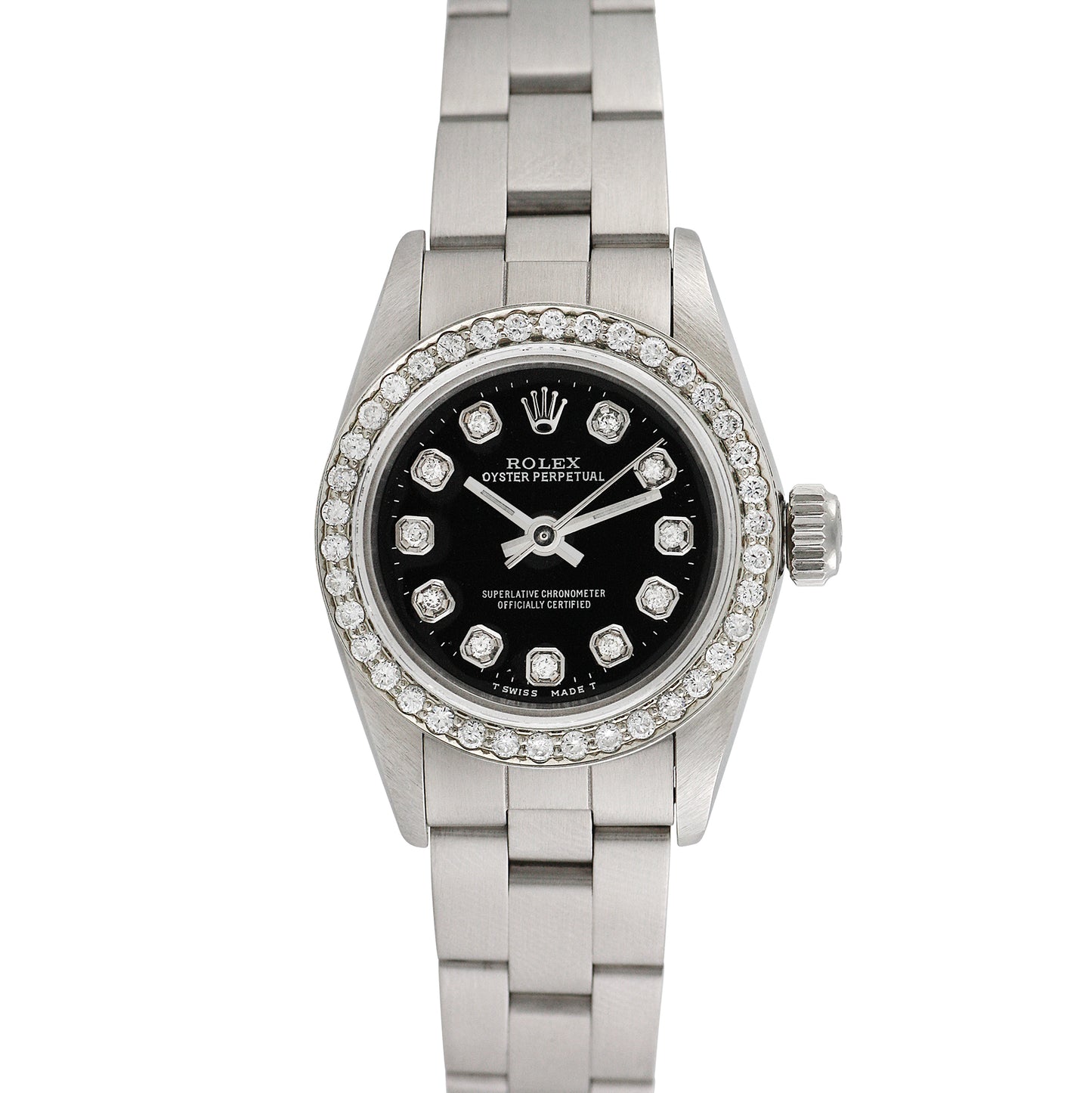 Rolex Womens Stainless Steel Oyster Perpetual 25mm