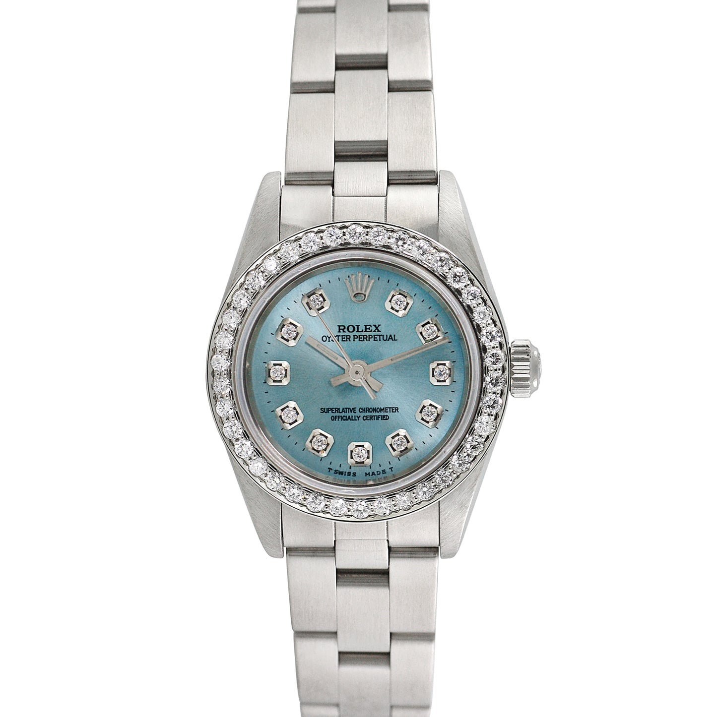 Rolex Womens Stainless Steel Oyster Perpetual 25mm