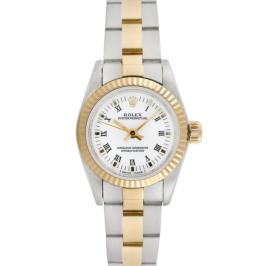 Rolex Ladies Two-tone Oyster Perpetual